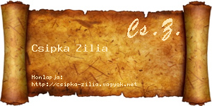 Csipka Zilia névjegykártya